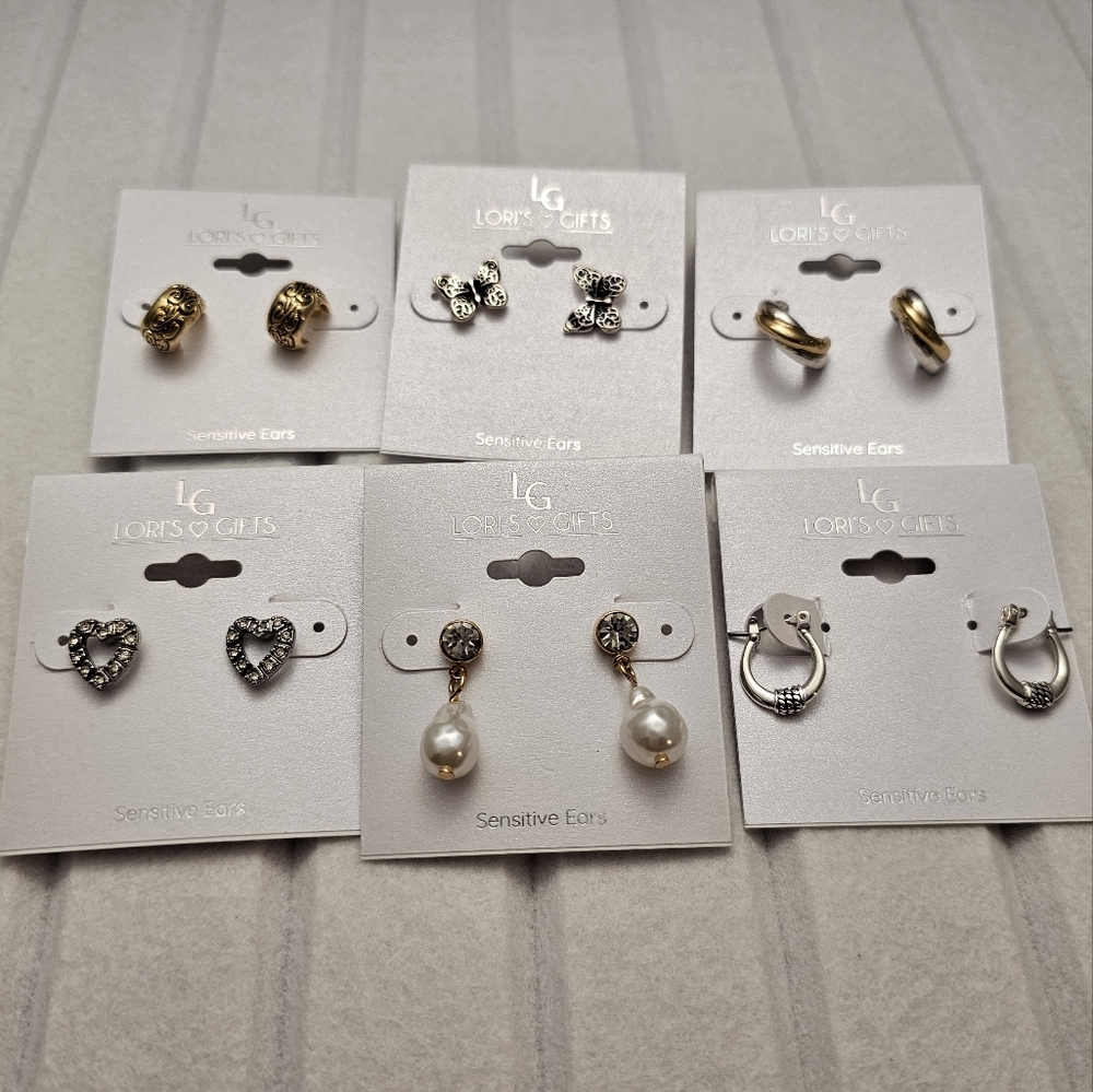 Lori's Gifts Bundle - Gold and Silver Earrings Set